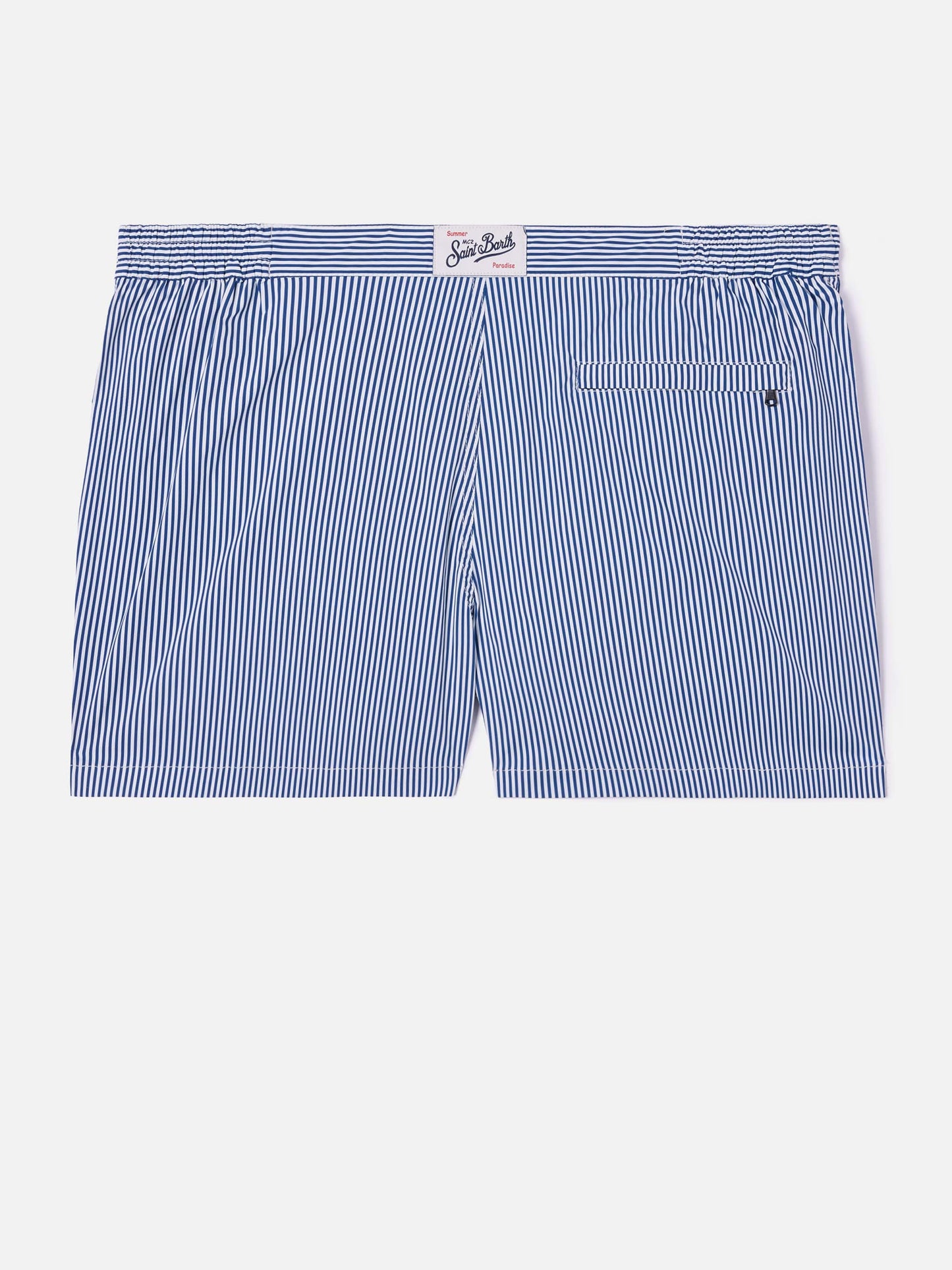 Harrys striped swim shorts in blue and white