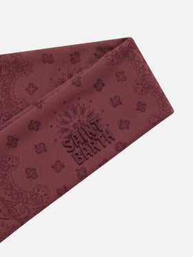 Studio headband with bandanna print