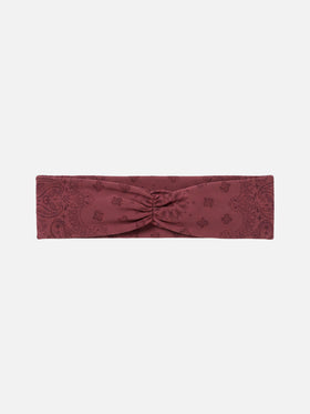 Studio headband with bandanna print