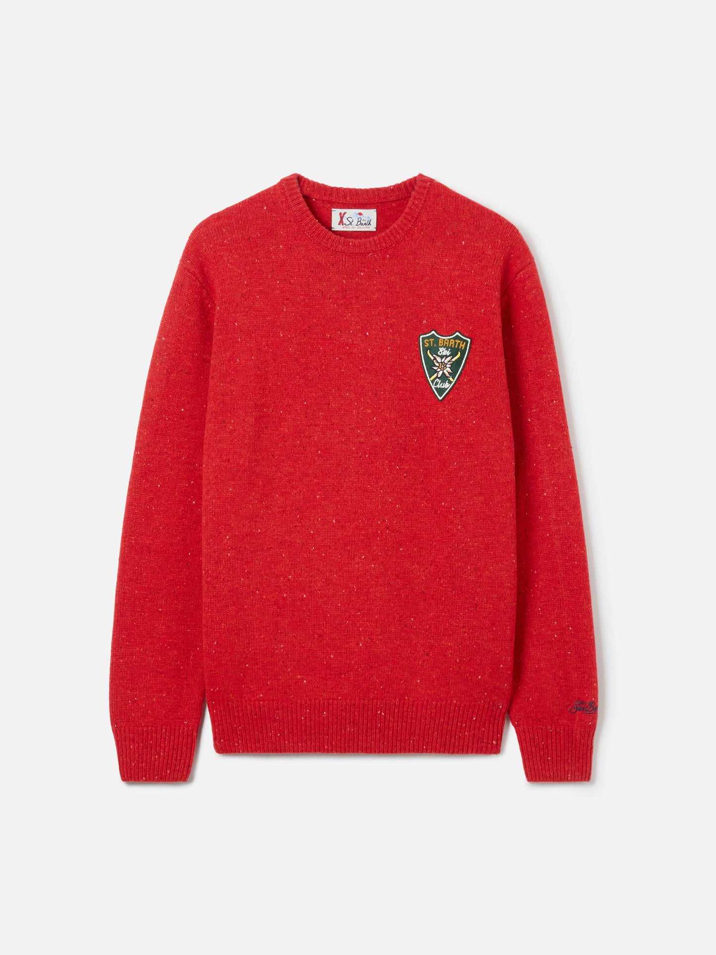 Mann roter Pullover