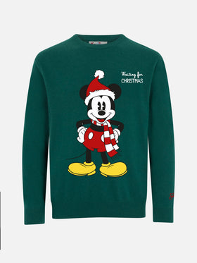 Grüner Heron-Pullover mit Mickey-Mouse-Jacquardmuster | DISNEY SONDEREDITION