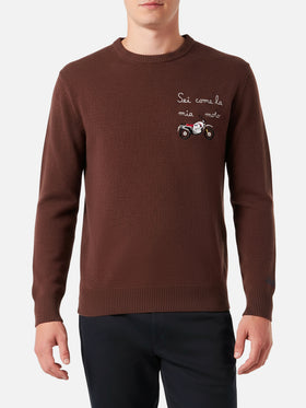 Heron brown Sei come la mia moto sweater