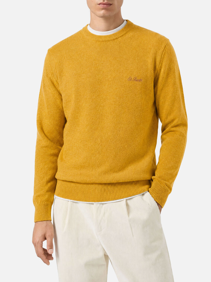 Ockergelber Pullover Regent aus Lambswool 