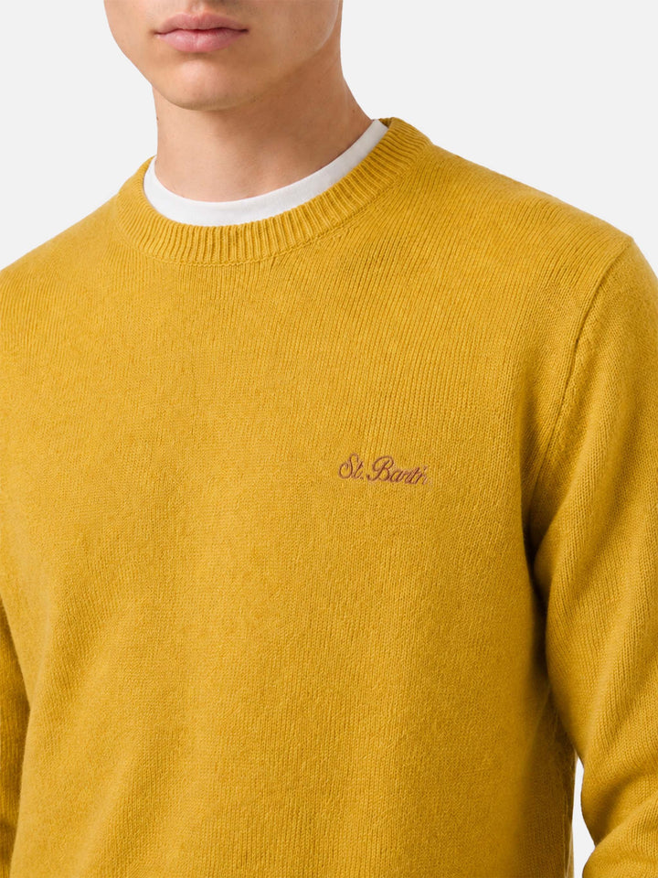 Ockergelber Pullover Regent aus Lambswool 