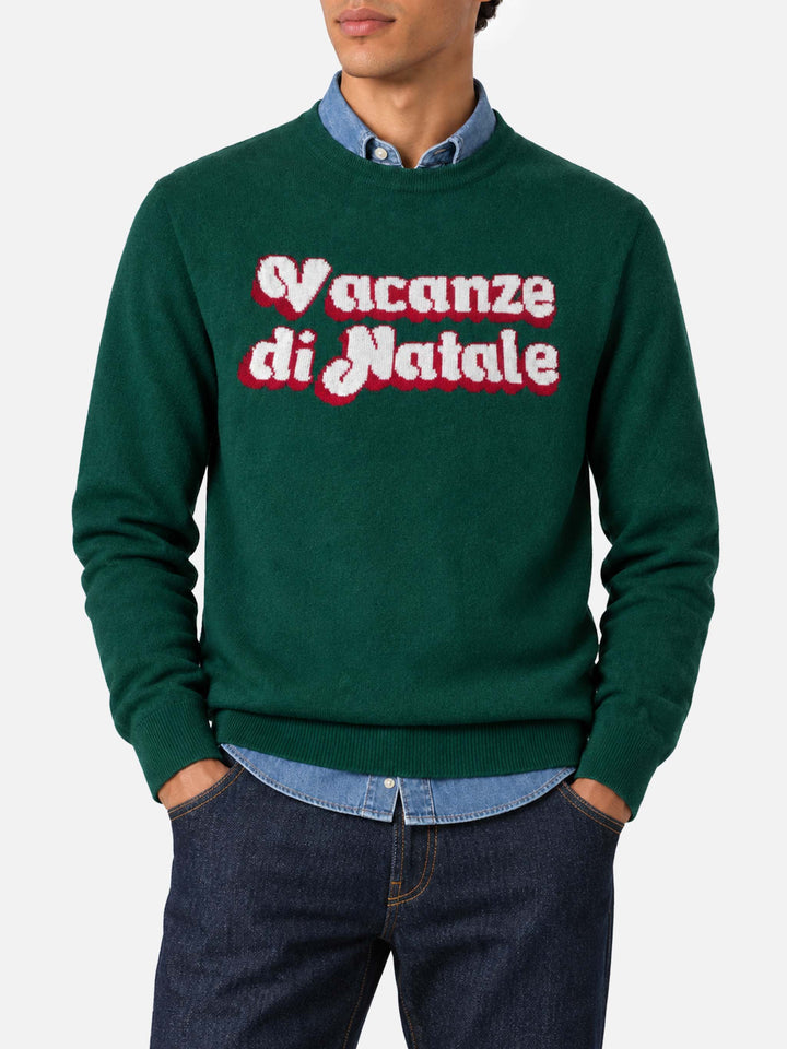 Pull col rond Heron avec jacquard Vacanze di Natale | ÉDITION SPÉCIALE VACANZE DI NATALE 