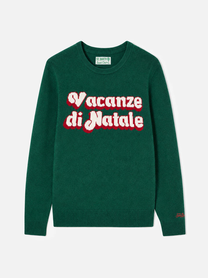 Pull col rond Heron avec jacquard Vacanze di Natale | ÉDITION SPÉCIALE VACANZE DI NATALE 