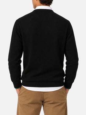 Pull col rond Heron avec broderie Non ci resta che sbocciare 