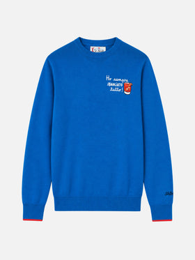 Pull col rond Heron avec broderie Ho sempre sbagliato tutto 