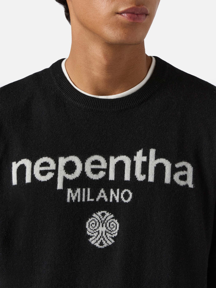 Heron Light crewneck with Nepentha jacquard | NEPENTHA SPECIAL EDITION