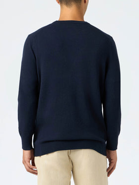 Man sweater Heron Light with Sole, Whisky... embroidery | VACANZE DI NATALE SPECIAL EDITION - MC2 Saint Barth