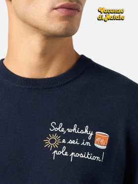 Rundhalspullover Heron Light mit Sohle, Whisky... Stickerei | SONDERAUSGABE FÜR DEN WEIHNACHTSFERIEN