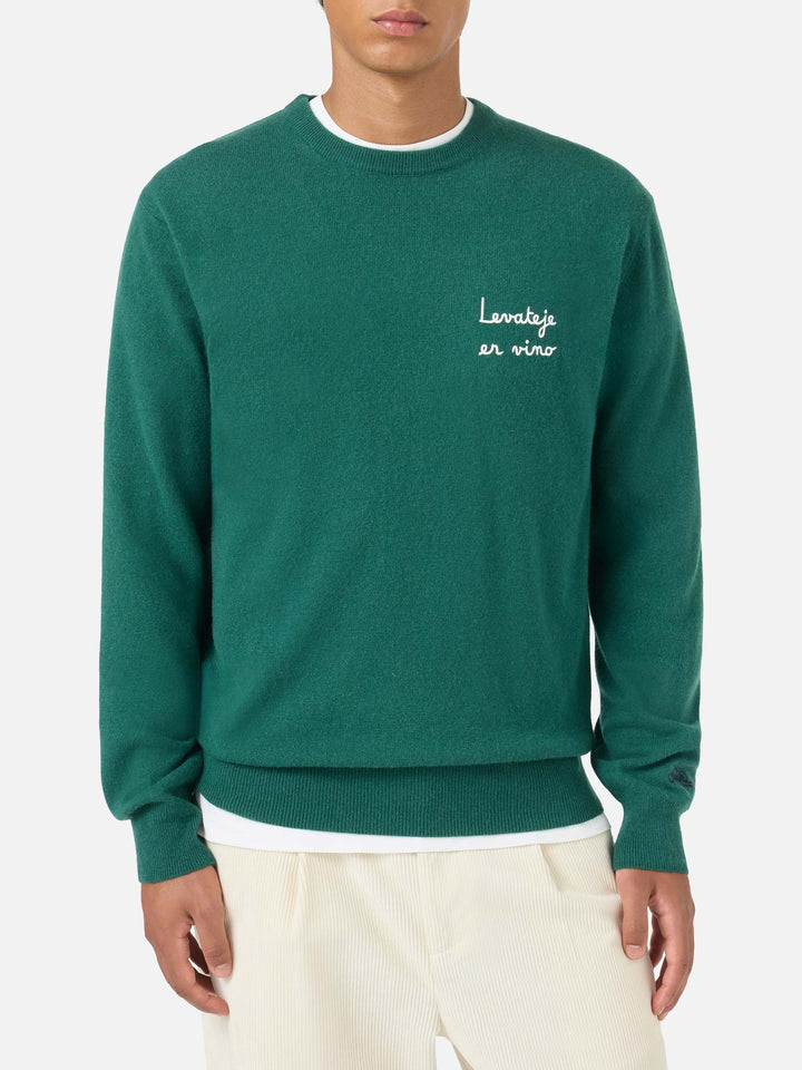 Sudadera con cuello redondo Heron Light con bordado Levateje er vino | VACANZE DI NATALE SPECIAL EDITION 