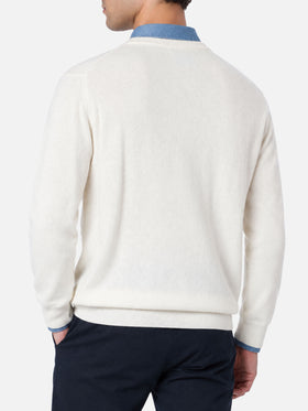 Pull col rond Heron avec broderie King of apres ski 