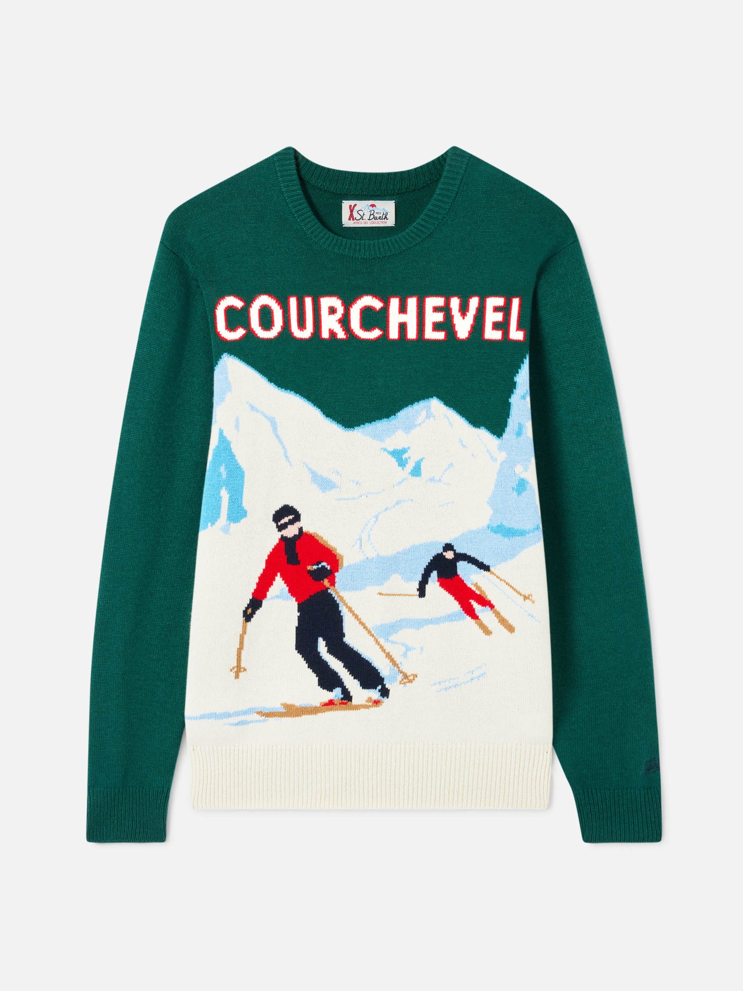 Maglione girocollo Heron con jacquard cartolina Courchevel