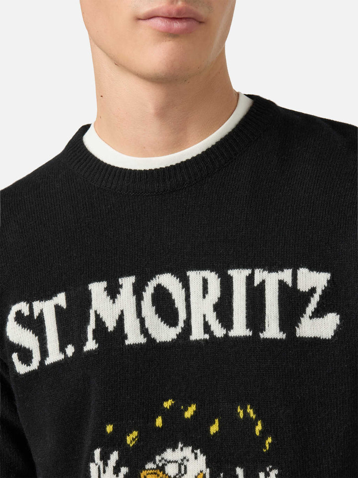 Schwarzer Heron-Pullover mit Onkel-Dagobert-Motiv | DISNEY SONDEREDITION