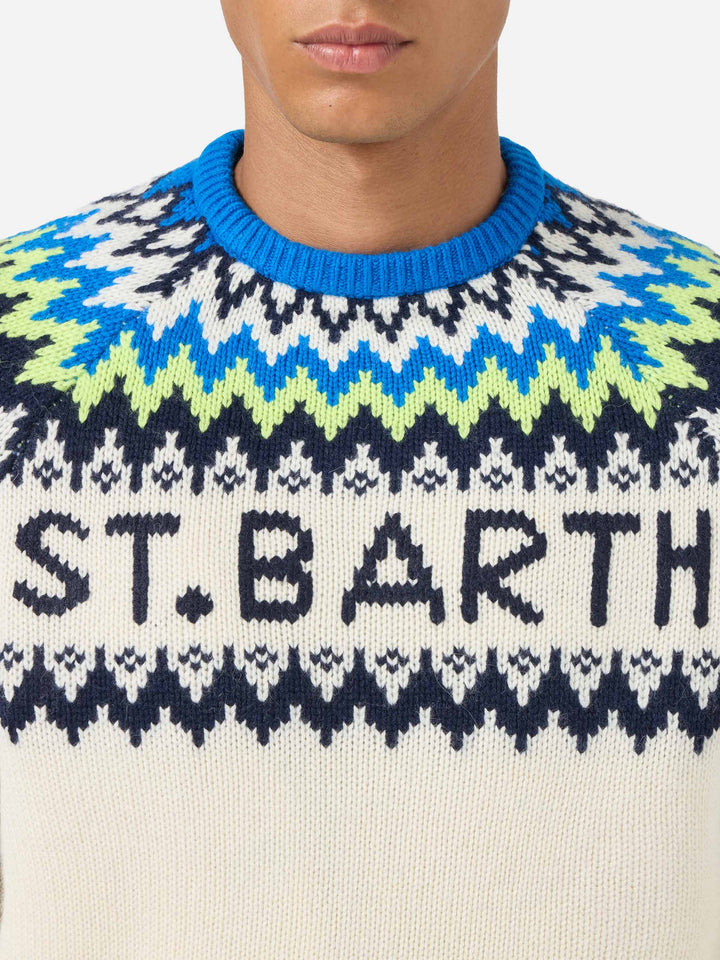 Suéter de cuello redondo Heron con jacquard fair-isle 