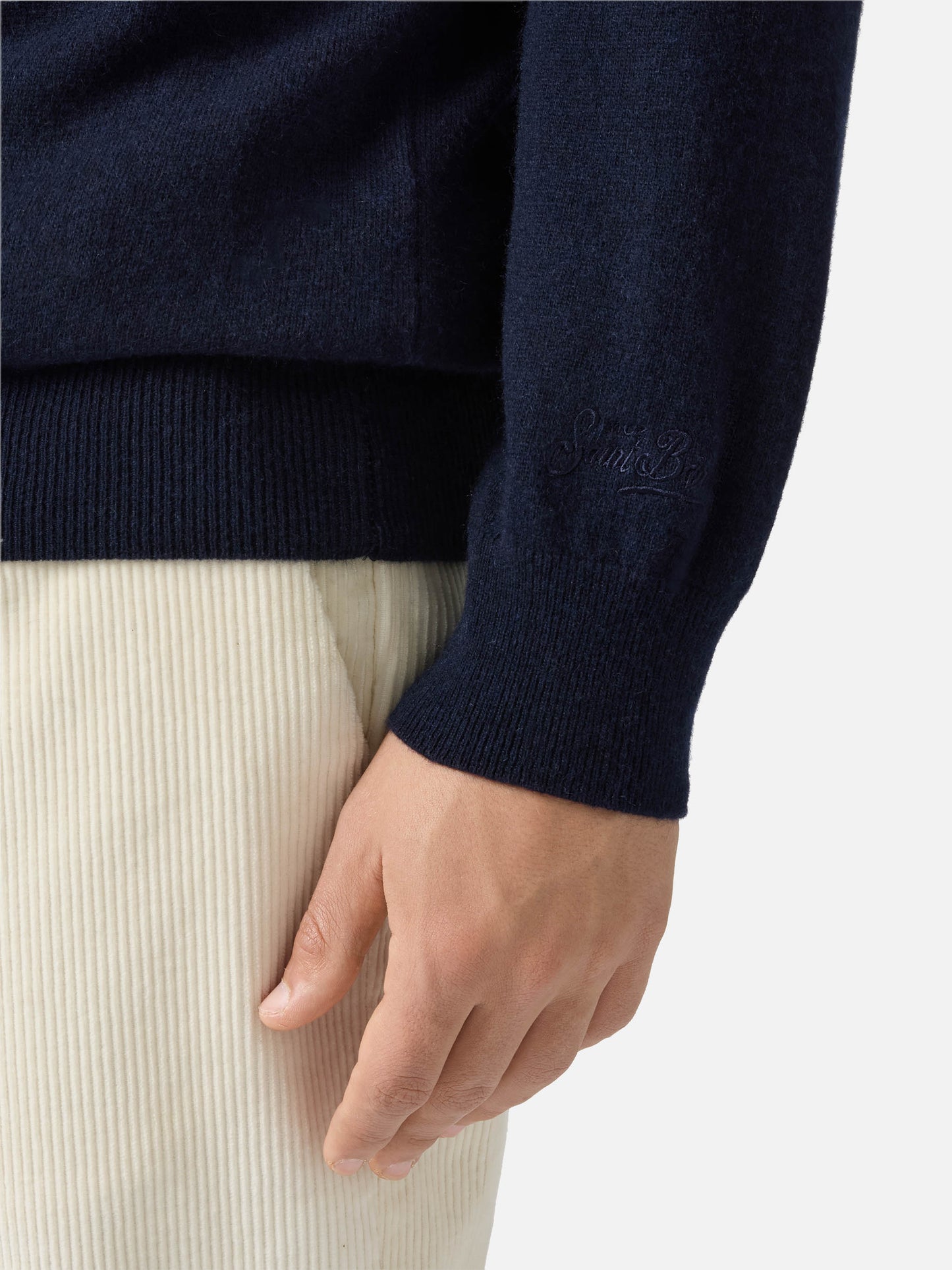 Crewneck Heron Light with Vacanze di Natale embroidery | VACANZE DI NATALE SPECIAL EDITION