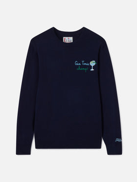 Rundhals-Sweatshirt Heron mit Gin tonic champ-Stickerei 