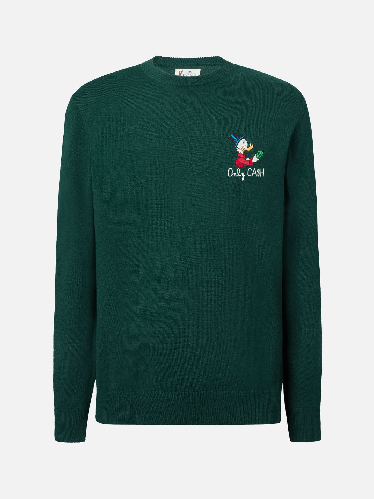 Rundhalspullover „Heron Light“ mit Onkel-Dagobert-Stickerei | DISNEY SPECIAL EDITION
