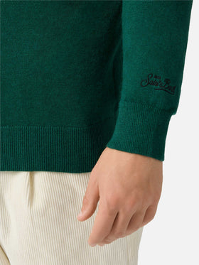 Crewneck sweater Heron Light with Busy from day to night embroidery