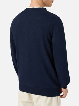 Crewneck Heron Light with Non sono bello, piaccio! embroidery | VACANZE DI NATALE SPECIAL EDITION