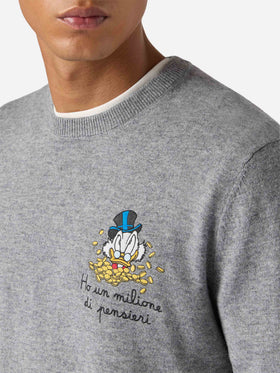 Rundhalspullover „Heron Light“ mit Onkel-Dagobert-Stickerei | DISNEY SONDEREDITION