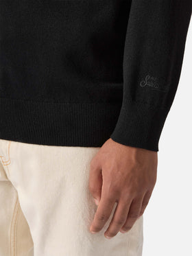 Crewneck sweater Heron Light with Golden Power embroidery