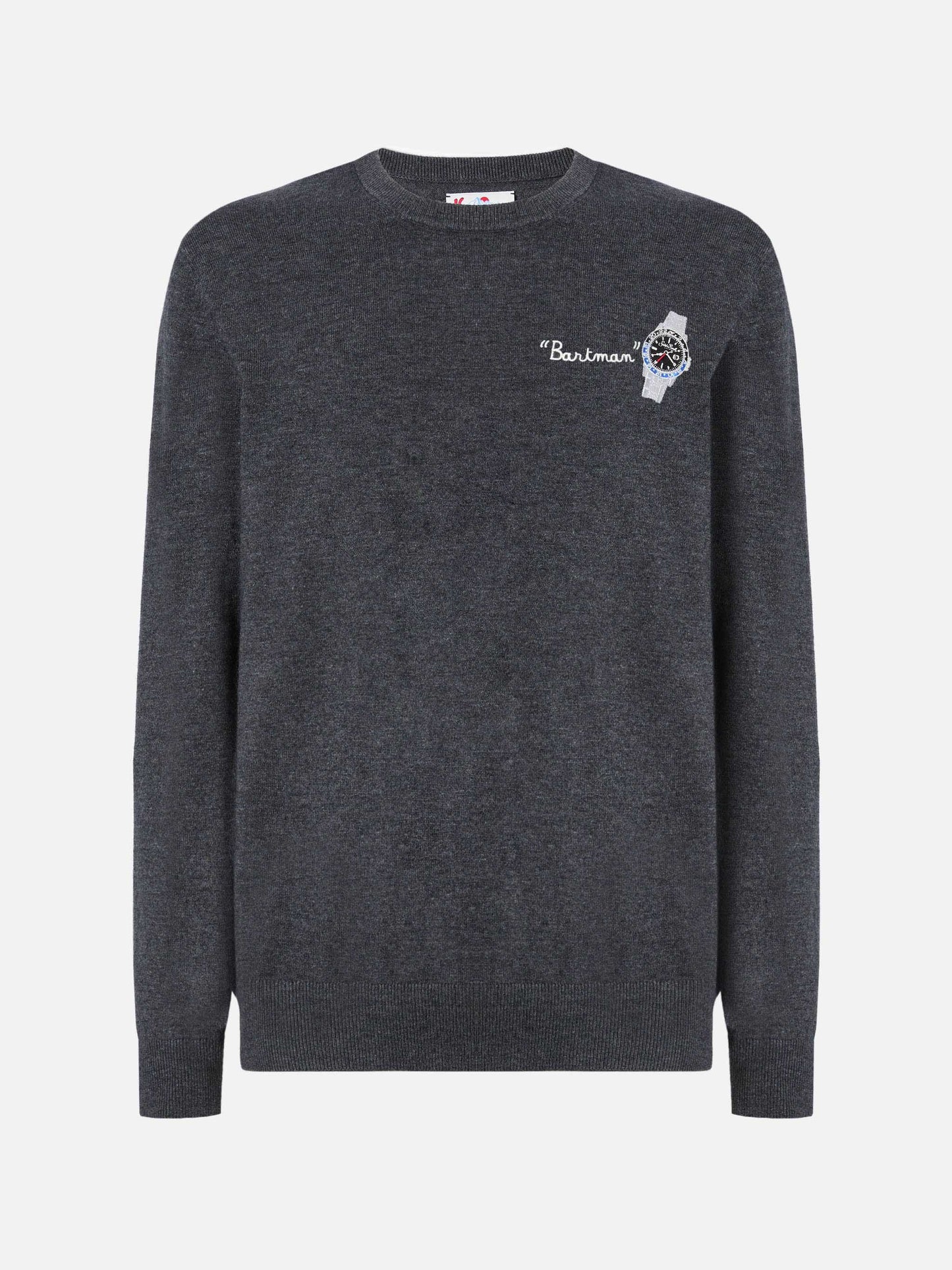 Heron Light sweater with Bartman embroidery