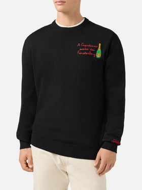Crewneck Heron Light with A Capodanno siamo dai Fürstenberg! embroidery | VACANZE DI NATALE SPECIAL EDITION