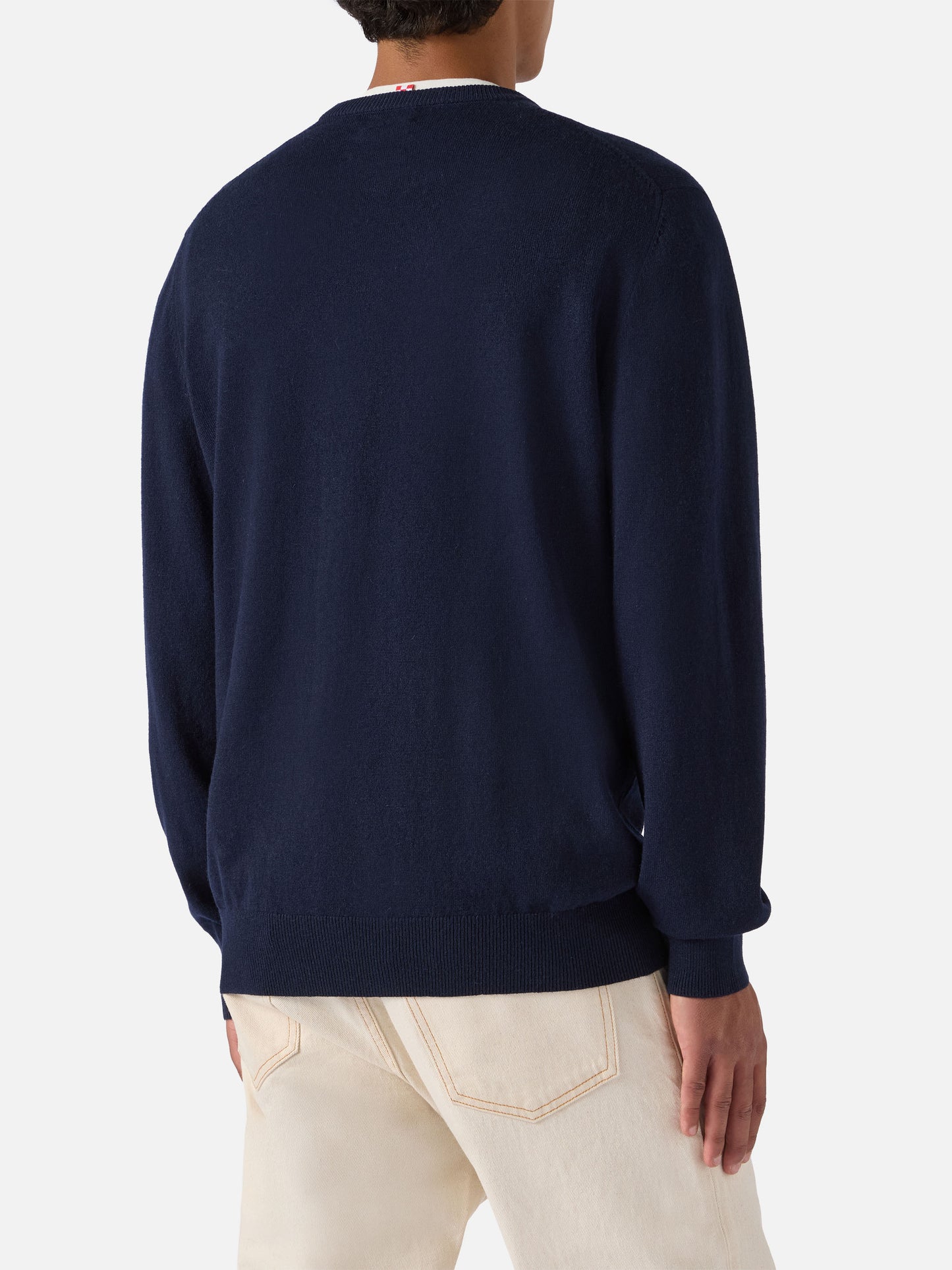 Crewneck Heron Light with Via della Spiga… Alboreto is nothing! embroidery | VACANZE DI NATALE SPECIAL EDITION