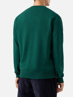 Crewneck Heron Light with 15/0 battuta regolare! embroidery | VACANZE DI NATALE SPECIAL EDITION