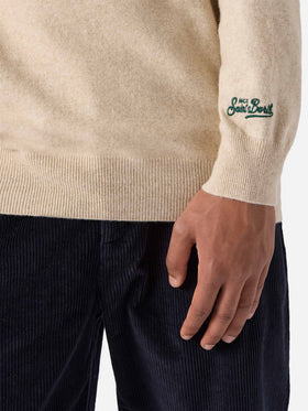 Pull col rond Heron Light avec broderie 19 gradi. Praticamente Marocco in primavera! | YUPPIES SPECIAL EDITION 