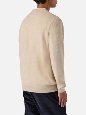 Pull col rond Heron Light avec broderie 19 gradi. Praticamente Marocco in primavera! | YUPPIES SPECIAL EDITION 