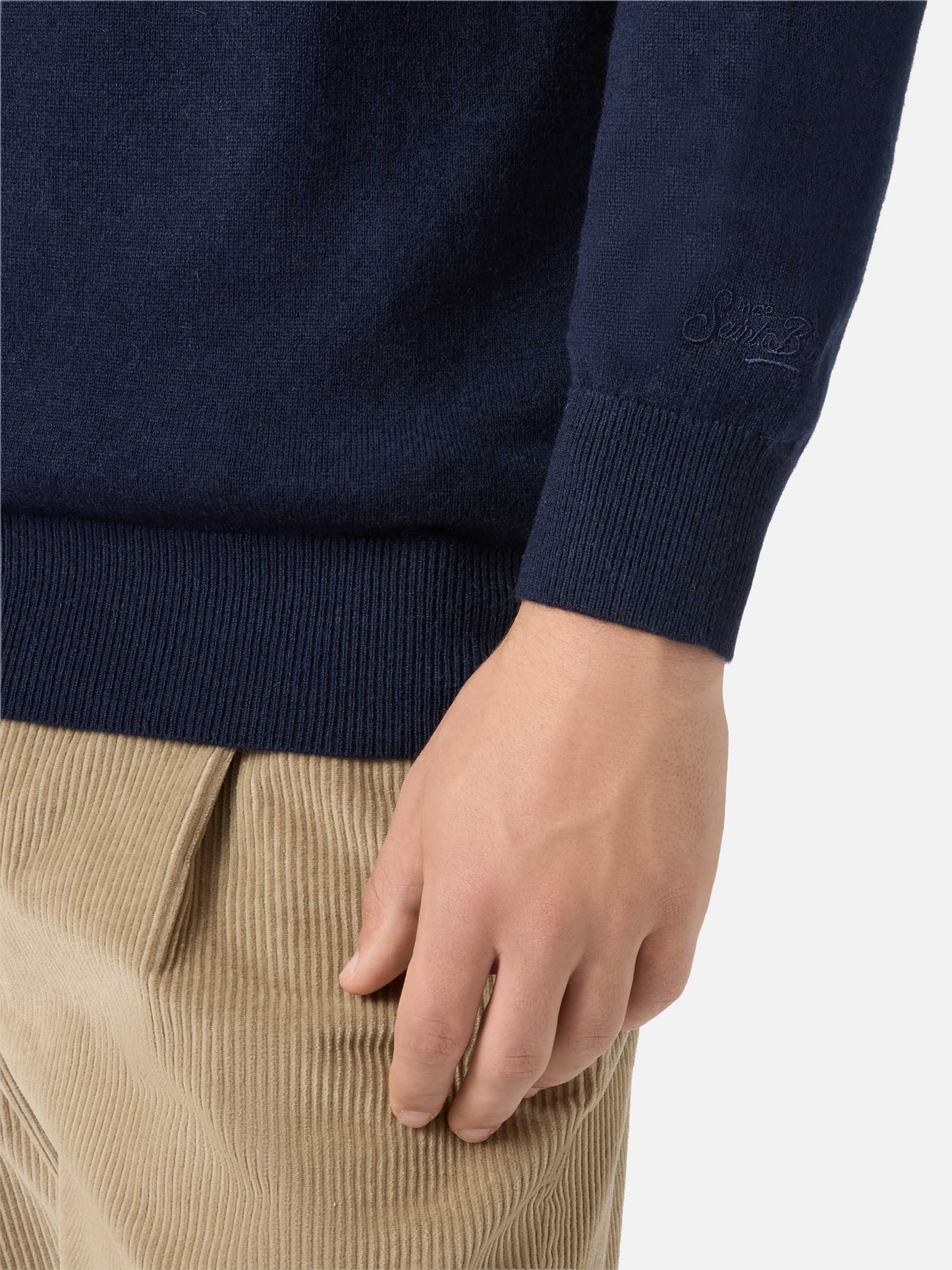 Maglione a girocollo Heron Light con ricamo Gin Club
