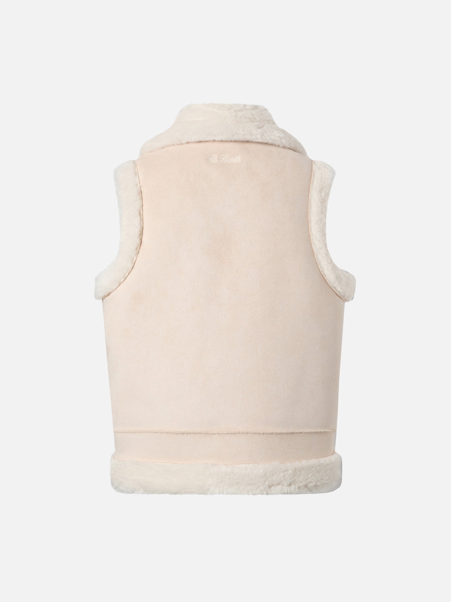 Chaleco Hesketh Jr de faux shearling con bordado Western 