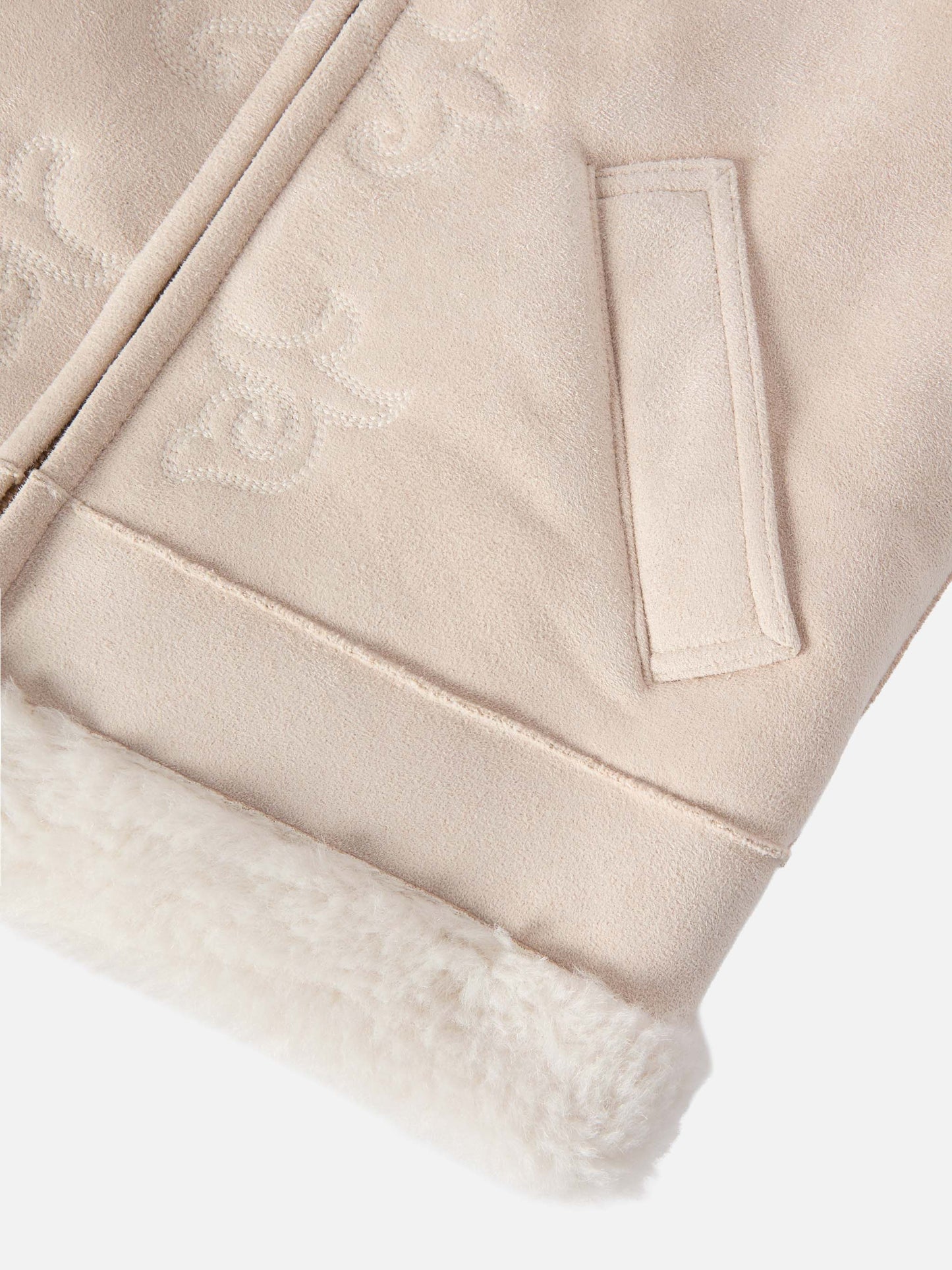 Chaleco Hesketh Jr de faux shearling con bordado Western 