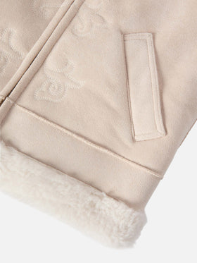 Chaleco Hesketh Jr de faux shearling con bordado Western 