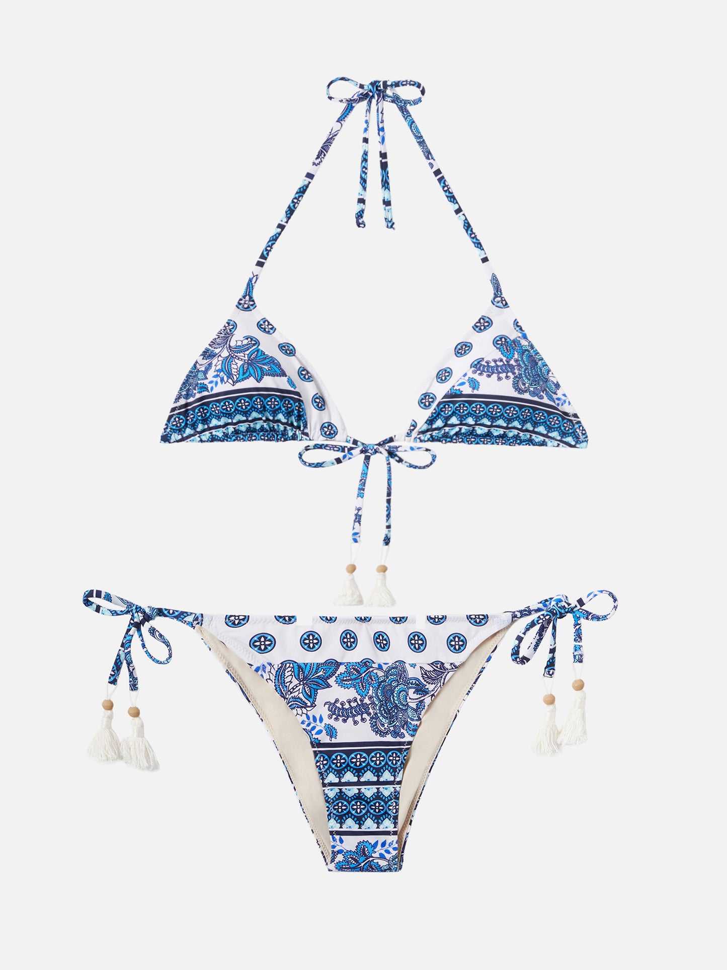 Himani blue gipsy print bikini