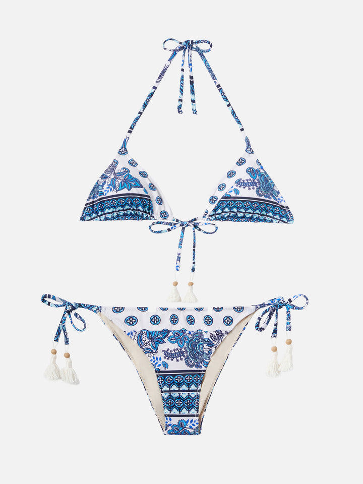 Himani blue gipsy print bikini