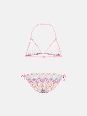 Holly classic triangle bikini in raschel fabric - MC2 Saint Barth