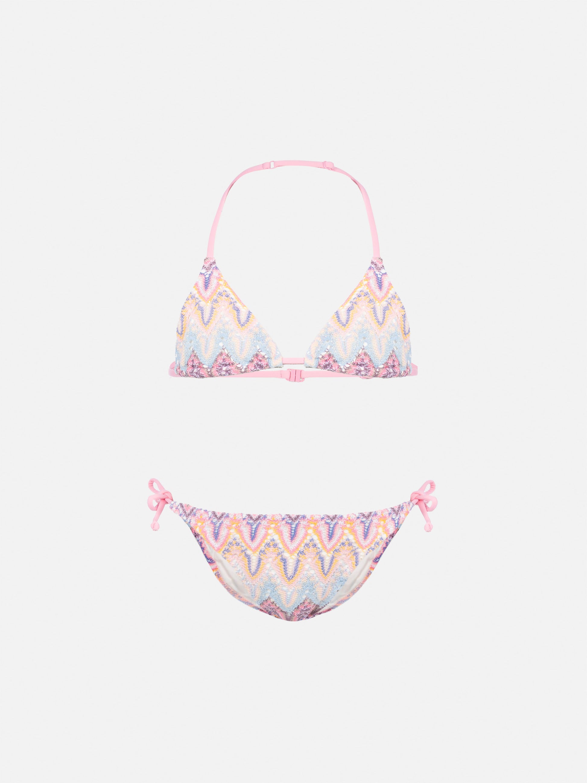 Holly classic triangle bikini in raschel fabric - MC2 Saint Barth