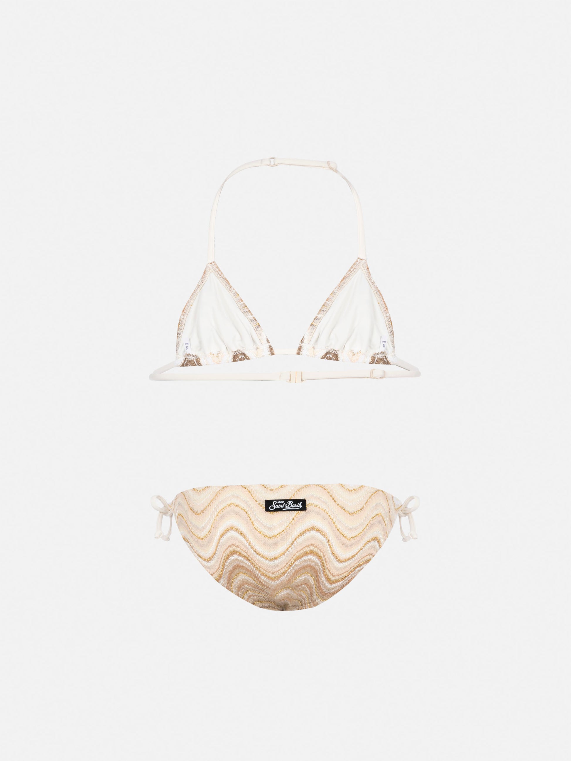 Holly classic triangle bikini in raschel fabric - MC2 Saint Barth