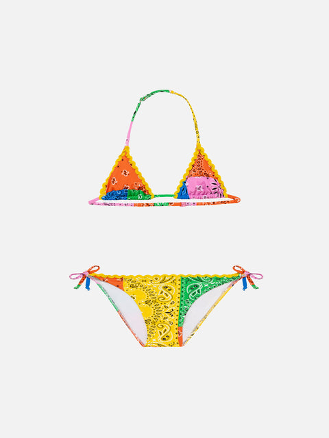 Girl bikini with bandanna print - MC2 Saint Barth