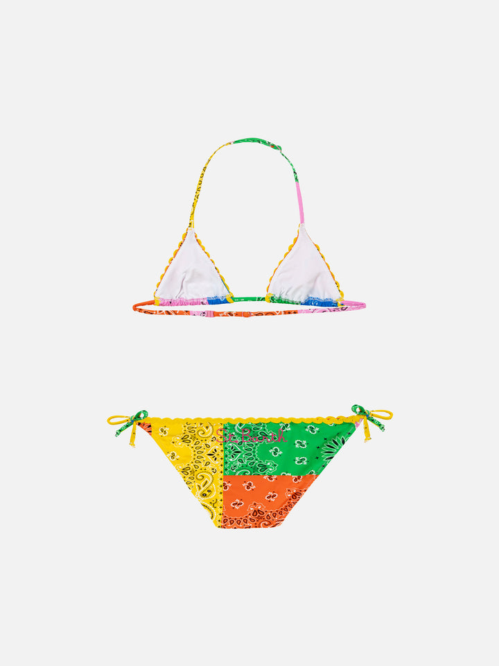 Girl bikini with bandanna print - MC2 Saint Barth
