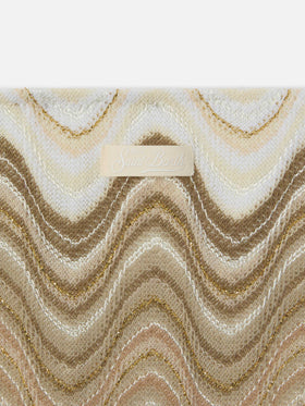 Holly raschel wave bikini in shades of gold