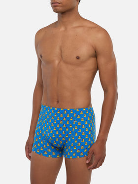 Stretch underwear boxer Howard with ducky print