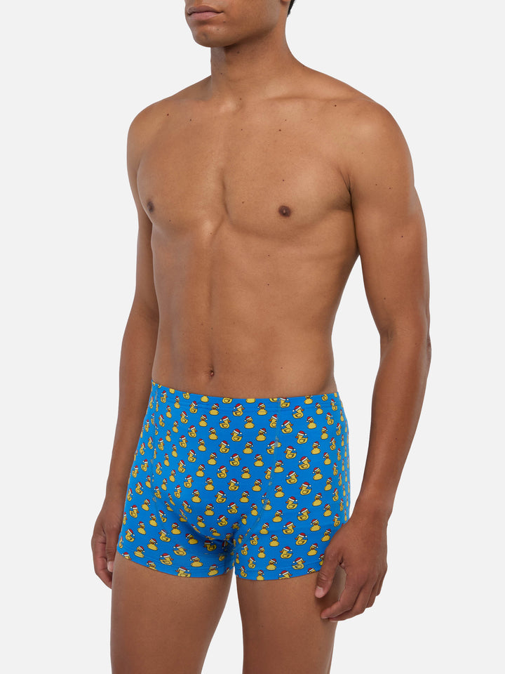 Stretch-Unterwäsche Boxer Howard mit Entenmuster