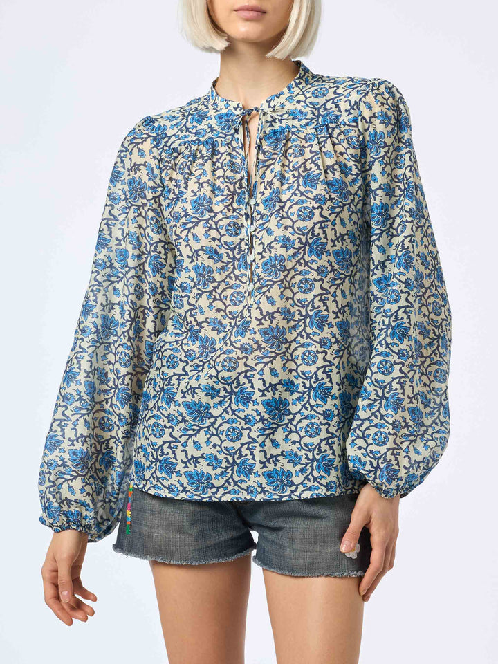 Woman silk voile blouse Harper - MC2 Saint Barth