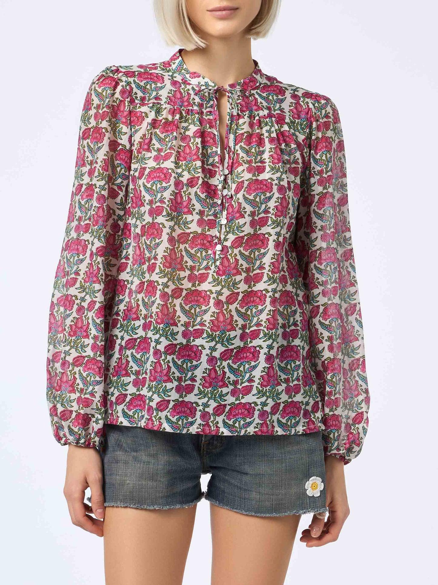 Woman silk voile blouse Harper - MC2 Saint Barth