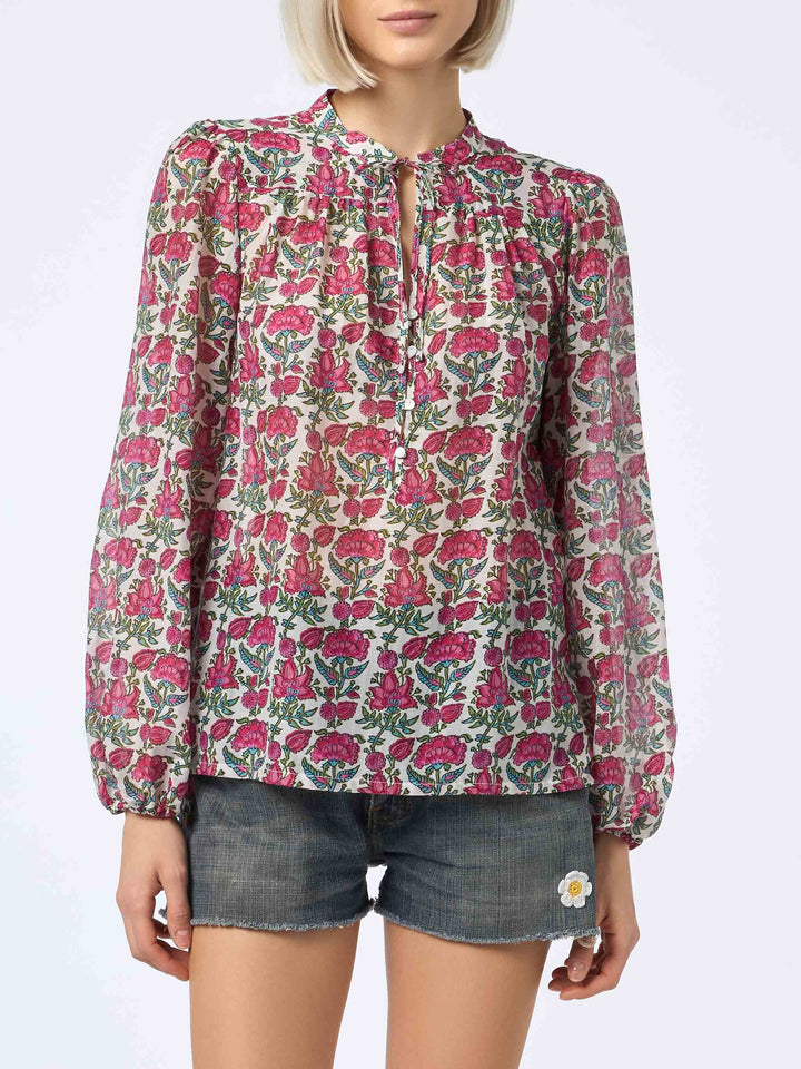 Woman silk voile blouse Harper - MC2 Saint Barth